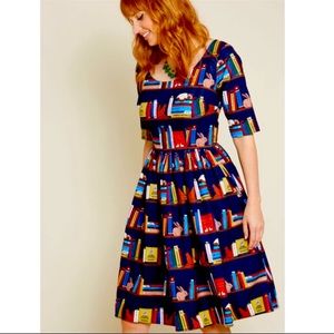 Collectif book print dress